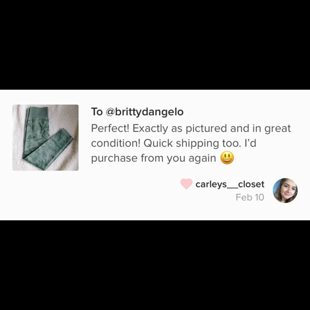 🍑 NEW Camo Seamless leggings Green/Large - Picture 7 of 8
